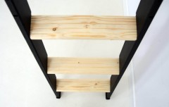 Lofttrappa Back Svart med ljus Bok (5)