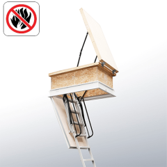 VINDSTRAPPA JAP ARISTO brandklassad,isolerad,Vindslucka med stege (6)